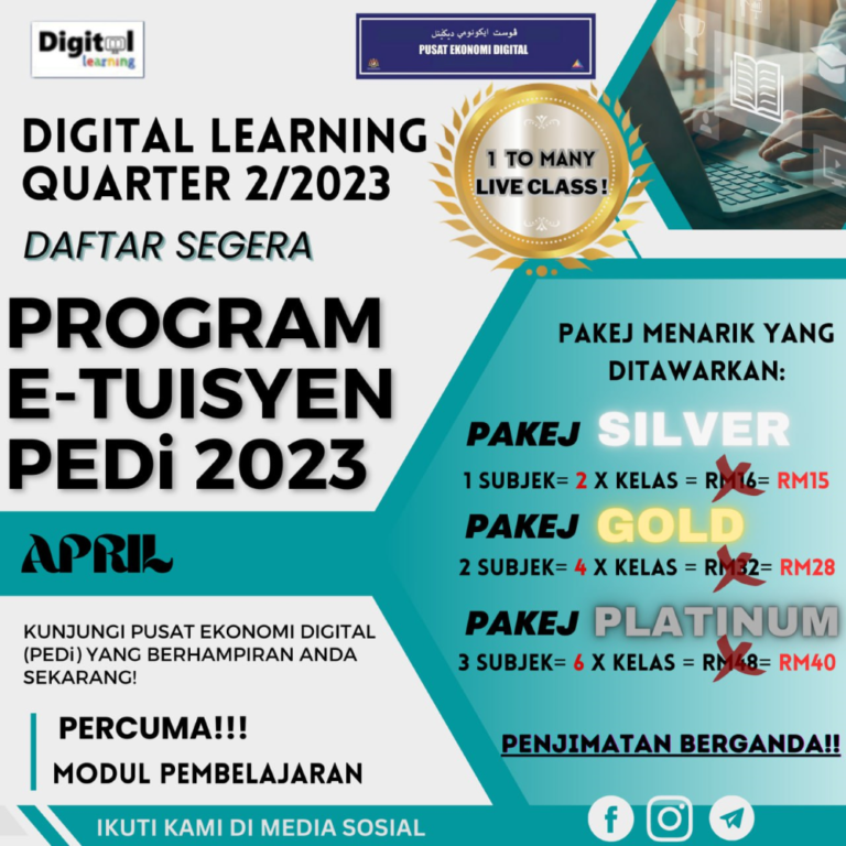 Poster Pakej Harga April 1 to Many